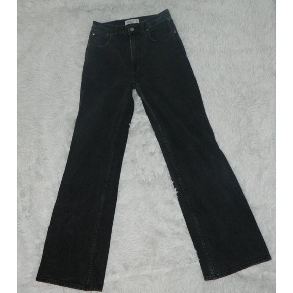 Abercrombie & Fitch Jeans Women Black The 90’s Relaxed Ultra High Rise Size 27 - Picture 10 of 13